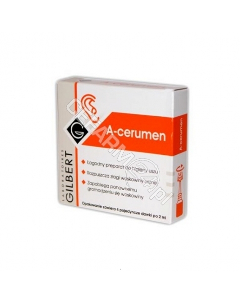 GILBERT A-cerumen płyn do higieny uszu x 4 amp