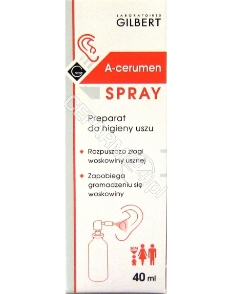 GILBERT A-cerumen spray do higieny uszu 40 ml