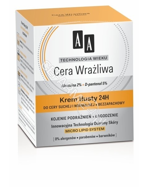 OCEANIC Aa cera wrażliwa - krem tłusty do cery suchej i normalnej 50 ml