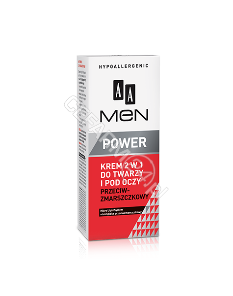 OCEANIC AA Men Power krem 2w1 do twarzy i pod oczy przeciwzmarszczkowy 50 ml