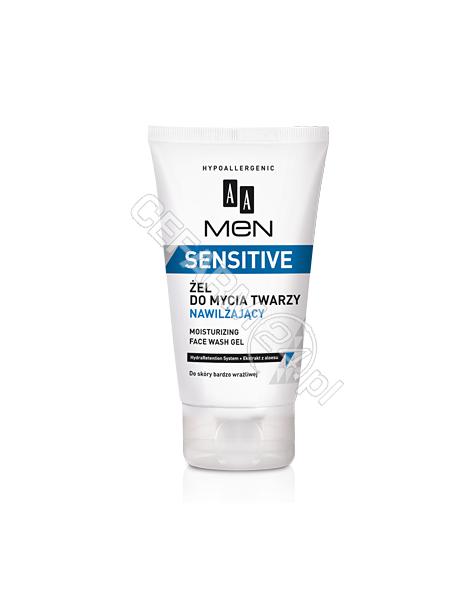 OCEANIC AA Men Sensitive żel do mycia twarzy nawilżający 150 ml