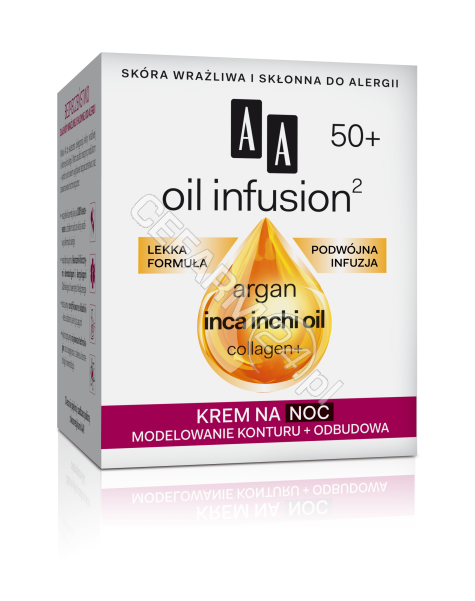 OCEANIC AA Oil Infusion 50+ krem na noc MODELOWANIE KONTURU + ODBUDOWA 50 ml