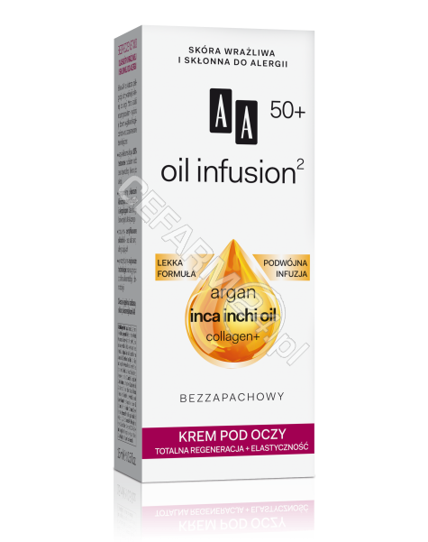 OCEANIC AA Oil Infusion 50+ krem pod oczy TOTALNA REGENERACJA + ELASTYCZNOŚĆ 15 ml