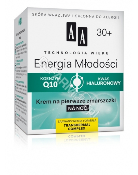 OCEANIC AA Technologia Wieku Energia Młodości 30+ krem na pierwsze zmarszczki na noc 50 ml