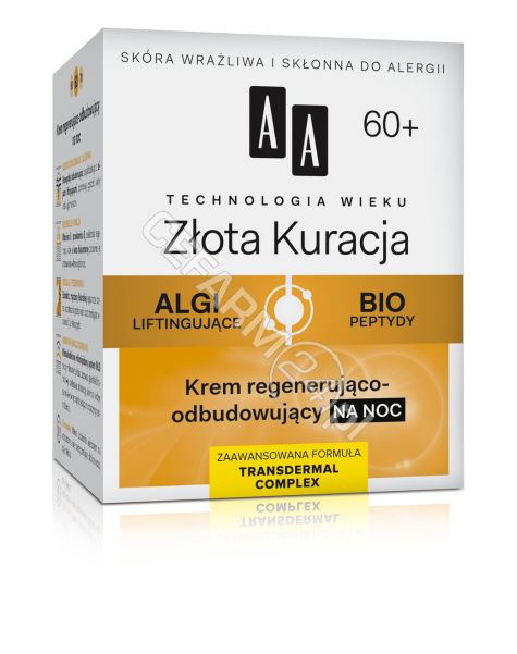 OCEANIC AA Technologia Wieku Złota Kuracja 60+ krem regenerująco - odbudowujący na noc 50 ml