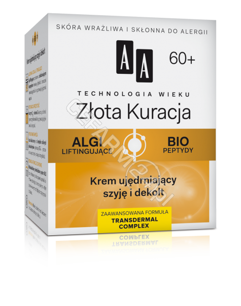 OCEANIC AA Technologia Wieku Złota Kuracja 60+ krem ujędrniający szyję i dekolt 50 ml