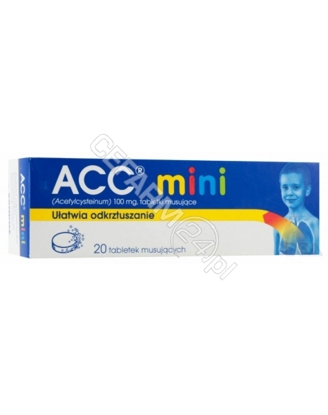 SANDOZ Acc mini 100 mg x 20 tabl musujących