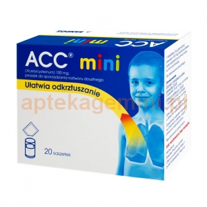 SANDOZ ACC mini, 100mg, od 6 lat, 20 saszetek