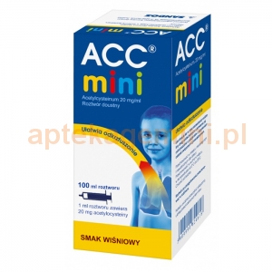 SANDOZ ACC mini, 200mg/1ml roztwór doustny, od 3 lat, 100ml