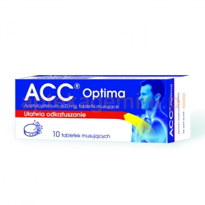 SANDOZ ACC Optima 600mg, 10 tabletek musujących