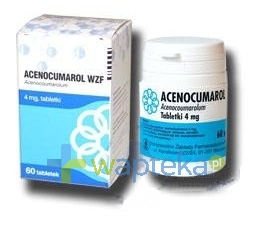 WARSZAWSKIE ZAKŁ.FARM. POLFA S.A. Acenocumarol WZF tabletki 4mg 60 sztuk