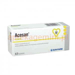 SUN FARM Acesan 30mg, 63 tabletek