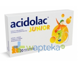 MEDANA PHARMA SPÓŁKA AKCYJNA ACIDOLAC Junior misio tabletki smak pomarańczowy 20 tabletek