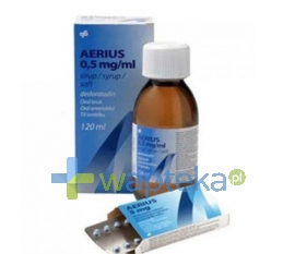 SCHERING-PLOUGH S.A. Aerius 0,5mg/ml roztwór doustny 150ml