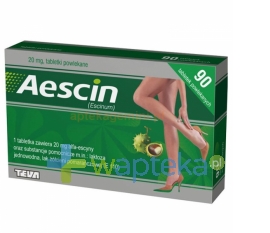 TEVA KUTNO S.A. Aescin 20 mg 90 tabletek
