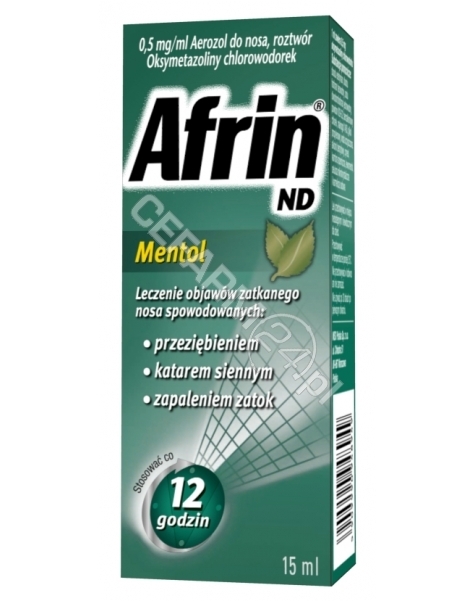 SCHERING-PLO Afrin ND Mentol aerozol do nosa 15 ml