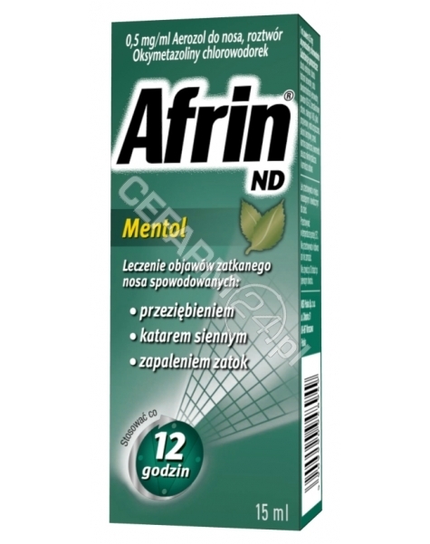 SCHERING-PLO Afrin ND Mentol aerozol do nosa 15 ml