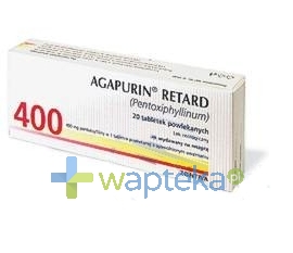 ZENTIVA A.S. Agapurin SR 400 tabletki o przedłużonym uwalnianiu 400mg 20 sztuk