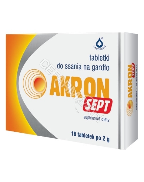 OLEOFARM Akron sept 2 g x 16 tabletek do ssania