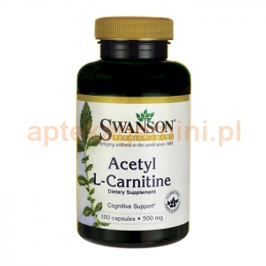 SWANSON ALC Acetyl L-karnityny, SWANSON, 100 kapsułek