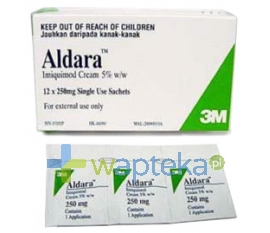 3M MEDICA Aldara 5% krem (50 mg / g) 250 mg 12 saszetek