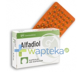 GLAXOSMITHKLINE PHARMACEUTICALS S.A. Alfadiol kapsułki 0,25 mcg 100 sztuk