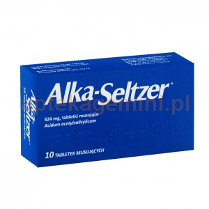 INPHARM Alka-Seltzer, 10 tabletek musujących IMPORT RÓWNOLEGŁY