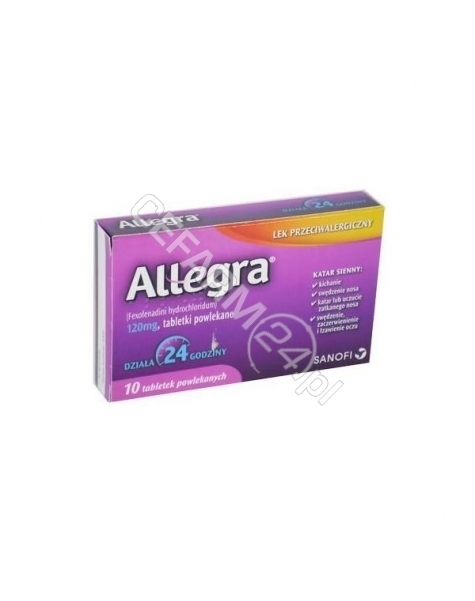 SANOFI Allegra 120 mg x 10 tabl powlekanych