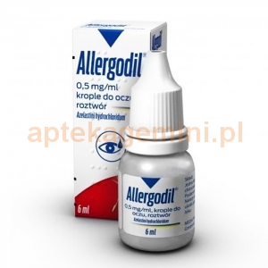 MEDA Allergodil, krople do oczu, 0,5 mg/1ml, 6ml