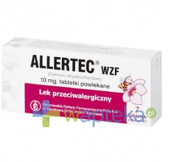 WARSZAWSKIE ZAKŁ.FARM. POLFA S.A. ALLERTEC WZF 10 mg 7 tabletek