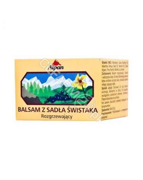 ALPINE HERBS PRODUKTE AB Alpine rozgrzewający balsam z sadła świstaka 50 g