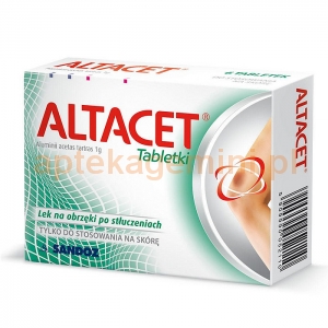 SANDOZ Altacet, 6 tabletek BEZ KARTONOWEGO OPAKOWANIA OKAZJA