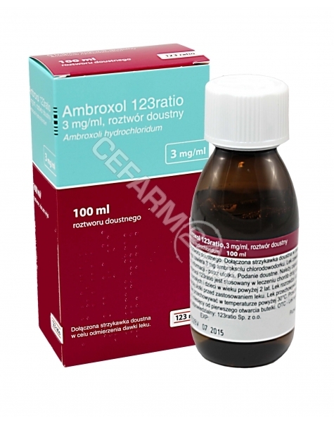 TEVA Ambroxol 123ratio 3 mg/ml roztwór doustny 100 ml