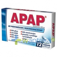 US PHARMACIA SP. Z O.O. Apap 500 mg 12 tabletek