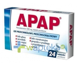 US PHARMACIA SP. Z O.O. Apap 500 mg 24 tabletki