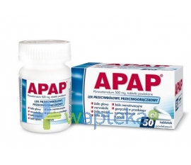 US PHARMACIA SP. Z O.O. Apap 500 mg 50 tabletek