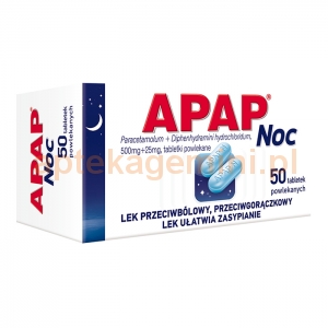 US PHARMACIA SP. Z O.O. Apap Noc 50 tabletek