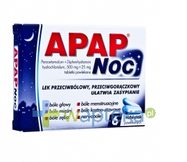 US PHARMACIA SP. Z O.O. Apap Noc 6 tabletek