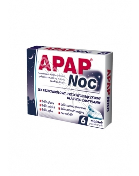 US PHARMACIA Apap noc x 6 tabl powlekanych