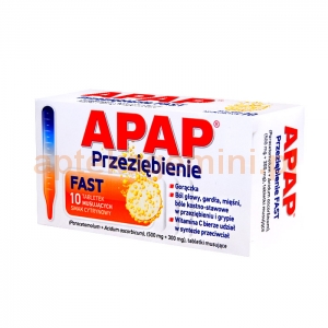 USP ZDROWIE Apap Przeziębienie Fast ( stary Apap C Plus), 10 tabletek musujących