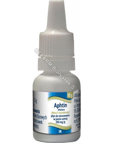AFLOFARM Aphtin płyn 200 mg/g 10 g (Aflofarm)