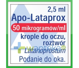 APOTEX EUROPE B.V. Apo-Lataprox 0,05mg/ml krople do oczu 2,5ml