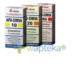 APOTEX EUROPE B.V. Apo-Simva 10 tabletki powlekane 10mg 30 sztuk