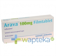 SANOFI AVENTIS SP. Z O.O. Arava 100mg tabletki powlekane 3 sztuki