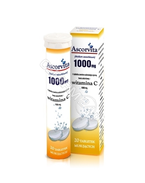 NP PHARMA Ascorvita 1000 mg x 20 tabl musujących o smaku cytrynowym