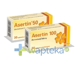 BIOFARM SP.Z O.O. Asertin 100 tabletki powlekane 100mg 30 sztuk