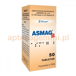 FARMAPOL SP. Z O.O. Z.CH.-F. Asmag B 50 tabletek.