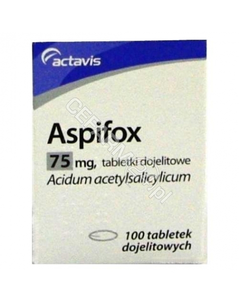 ACTAVIS Aspifox 75 mg x 100 tabl dojelitowych