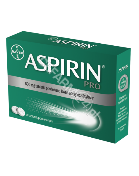 BAYER Aspirin pro 500 mg x 8 tabl powlekanych