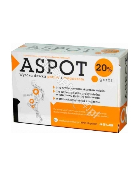 S-LAB Aspot x 60 tabl powlekanych (50+10 tabl gratis)